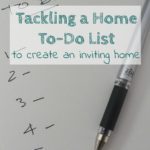 Creating an Inviting Home or Tackling a To-Do List