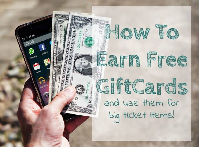 Tips on how to earn free gift cards to use for big ticket items