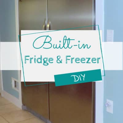 Learn how we gained twice as much cold storage, but saved thousands of dollars. Our DIY solution to expensive built-in fridge and freezer. DomesticDeadline.com