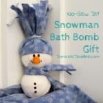Snowman Bath Bomb Gift