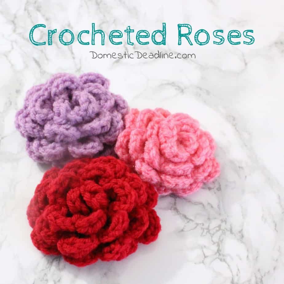 Easy Crocheted Roses