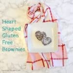 Heart Shaped Gluten-Free Brownies Valentine’s Day Treat
