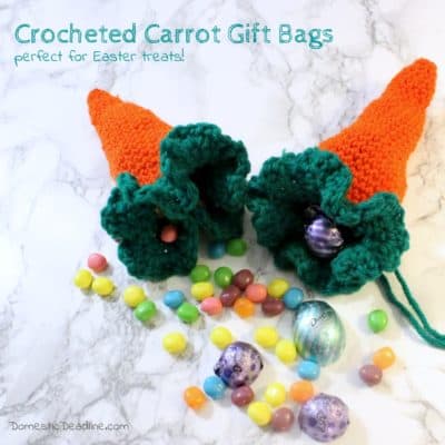 Crocheted Carrot Gift Bags