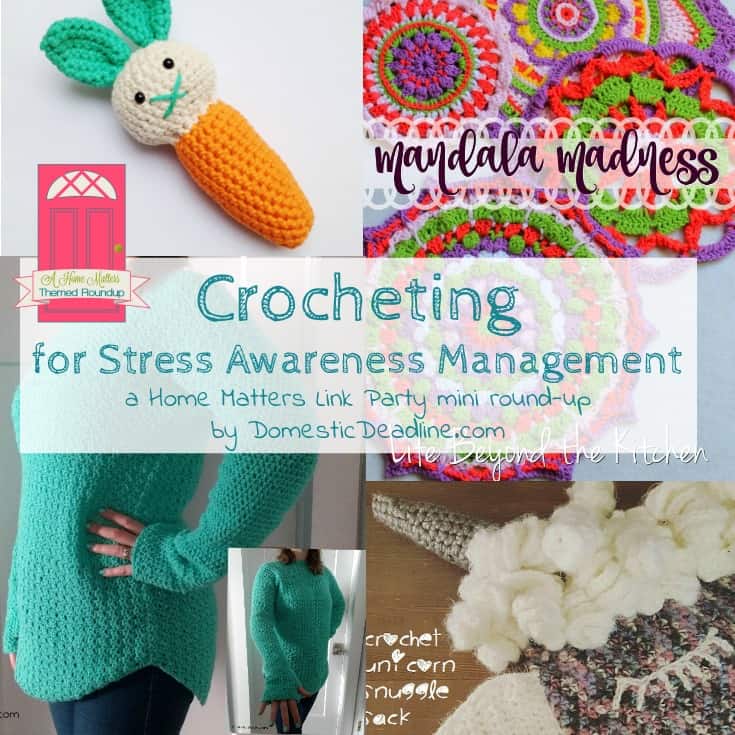 April is National Stress Awareness Month. Stress is everywhere, so we've gathered some ideas to help you be aware, manage, and beat your stress. Plus, link up at Home Matters with recipes, DIY, crafts, decor. Domestic Deadline