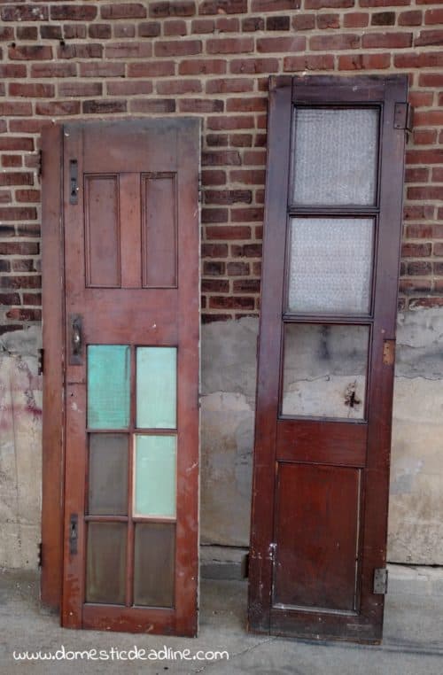 Ever watch Fixer Upper and wish you could incorporate antique and/or barn doors into your home decor? Check out these 1800s church doors turned into a feature in our real home. Do not adjust your TV! Domestic Deadline