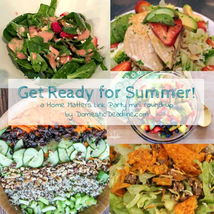 Get ready for summer! Check out these great ideas for summer fun and entertaining. Find fabulous food and drink recipes, and tips and tricks for the best summer ever. Plus, link up at Home Matters. Domestic Deadline