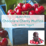 Gluten-Free Chocolate Cherry Greek Yogurt Muffins