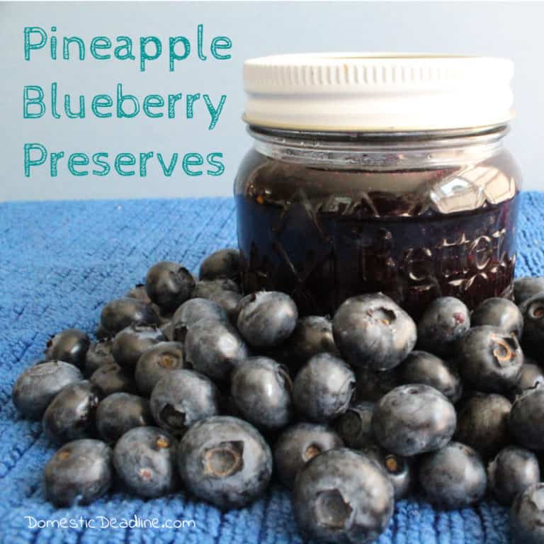 Join the Family Favorite Recipe Blog Hop and check out some old and new recipes including my family inspired Pineapple Blueberry Preserves www.domesticdeadline.com