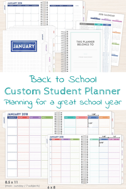 Tips for selecting a custom planner to meet your student's needs this school year. Plus, options for teachers and moms! www.domesticdeadline.com