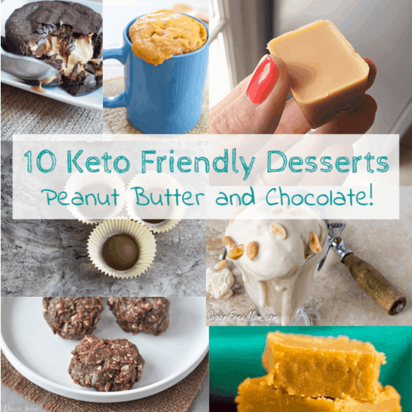 10 Peanut butter keto recipes some with chocolate and some just peanut butter. Stay on track with a keto friendly dessert that hits the spot! www.domesticdeadline.com