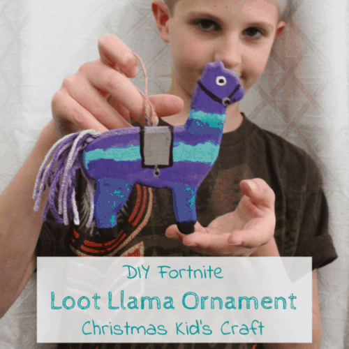If you give a Fortnite fan a llama ornament, he'll turn it into a Loot Llama! Plus lots of Christmas kid's craft ideas for the holiday season. www.domesticdeadline.com