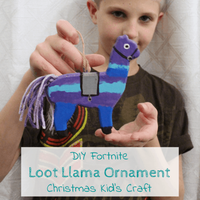 If you give a Fortnite fan a llama ornament, he'll turn it into a Loot Llama! Plus lots of Christmas kid's craft ideas for the holiday season. www.domesticdeadline.com