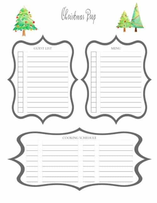 Tips for organizing a Christmas party. Wether you cook or cater, there is still a lot that goes into planning party food. Printables to help you organize www.domesticdeadline.com