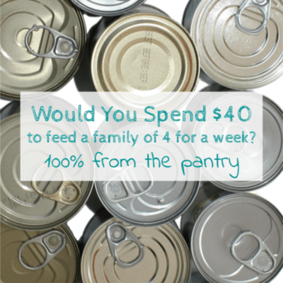 Would You Spend $40 to Feed a Family of 4 for a Week?