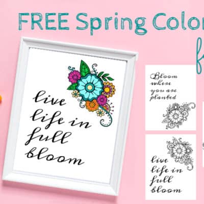 Free Spring Coloring Pages