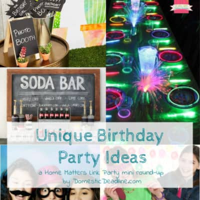Birthday Party Ideas Unique and Fun + HM #245