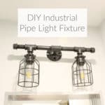 DIY Industrial Pipe Light Fixture