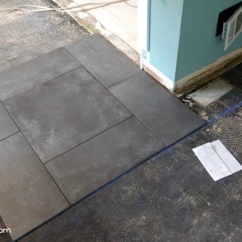 Image for Kitchen Progress - Tiled Floors