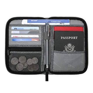 Image for Travel RFID Blocking Wallet Passport Holder