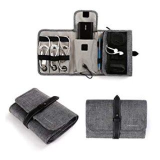 Image for Travel Cable Organizer Portable Electronics Accessories Bag