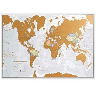 Image for Scratch Off World Map Poster 