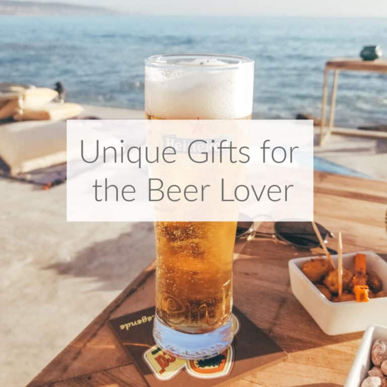 Find unique and fun beer-themed gifts for the home brewer, beer snob, beer enthusiast or hobbyist on your list. Gift guide DomesticDeadline.com