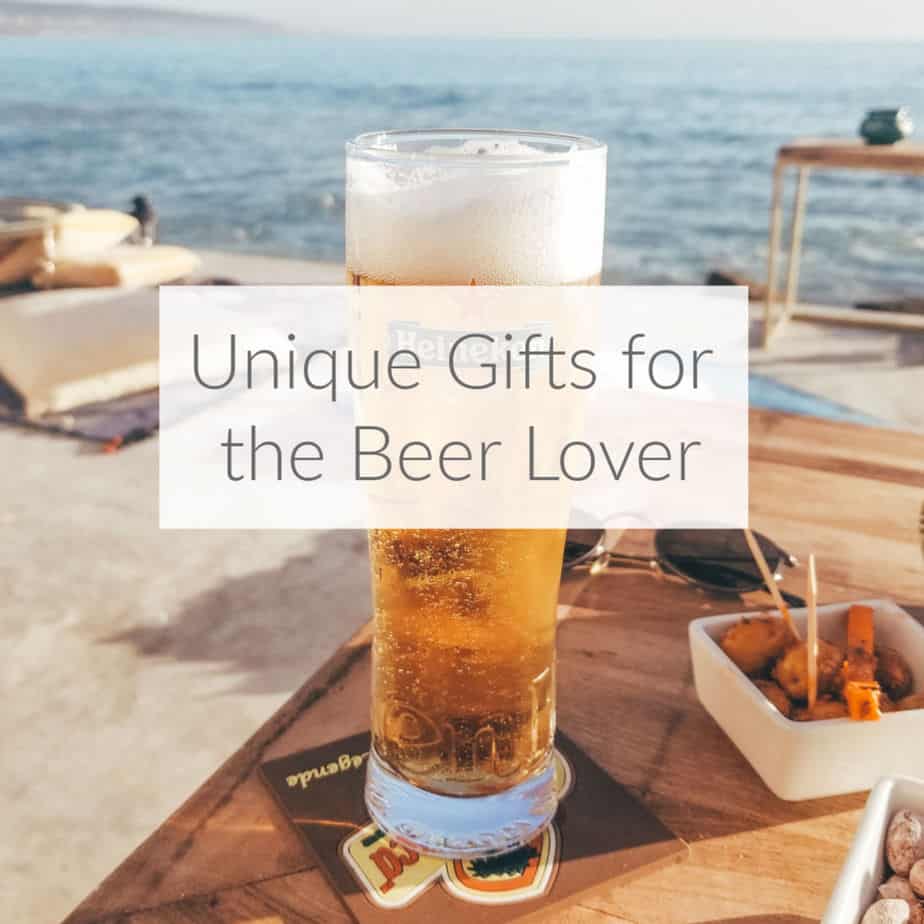 Find unique and fun beer-themed gifts for the home brewer, beer snob, beer enthusiast or hobbyist on your list. Gift guide DomesticDeadline.com