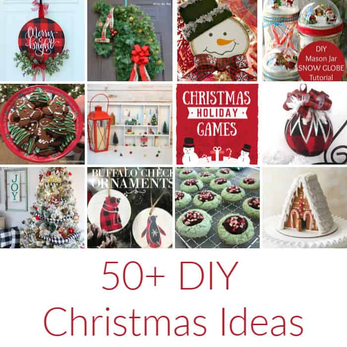 Discover more than 50 DIY Christmas ideas to help you sail through the holidays! Ornaments, cookies, gifts, decorating and more. Holiday blog hop DomesticDeadline.com