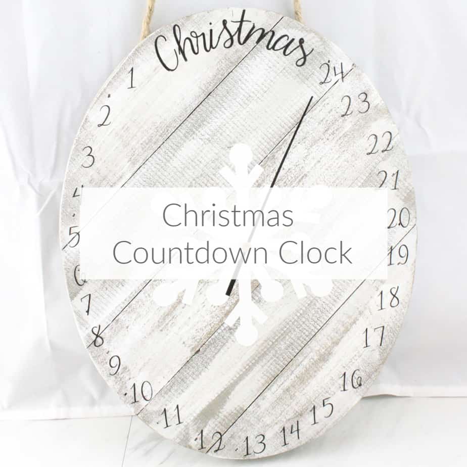 Learn how to make a fun and easy Christmas Countdown Clock to countdown the days from December 1st until Christmas for advent season. DomesticDeadline.com