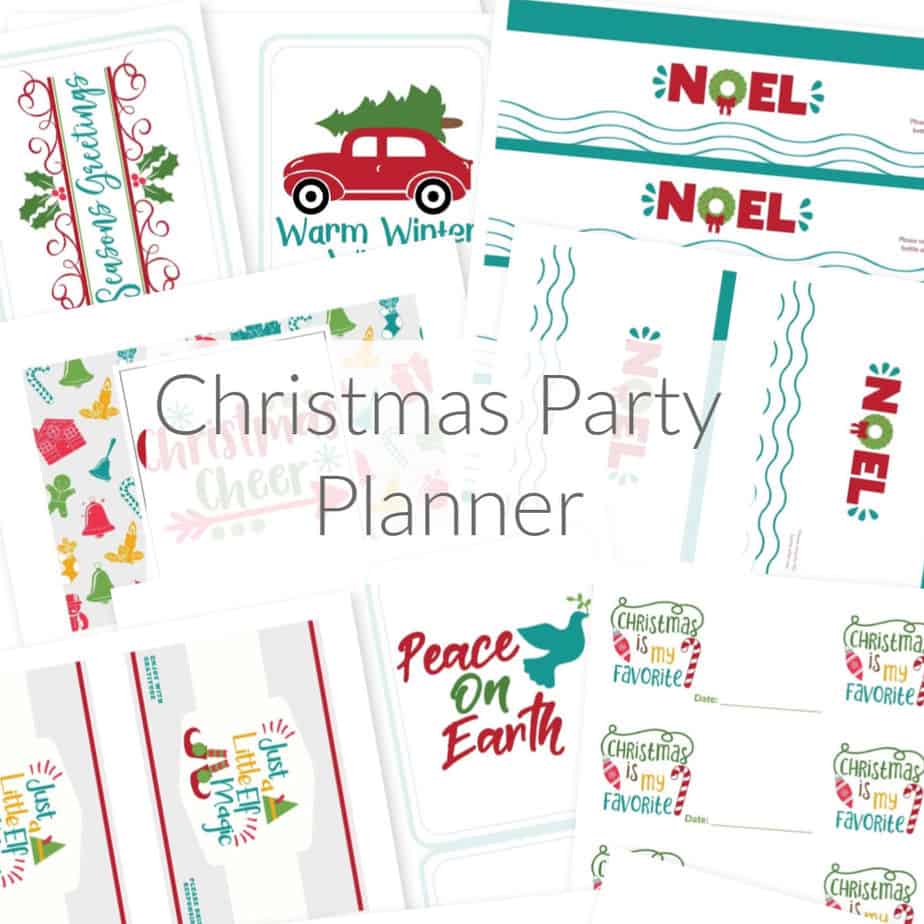 For a few days, snag my 30 page Christmas Party Planner. This binder will help you plan the perfect holiday party with coordinating invites, labels, stickers, thank yous and more. DomesticDeadline.com