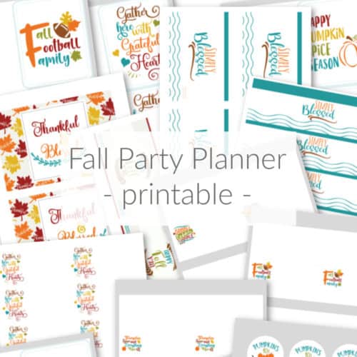 Get control over the chaos of hosting Thanksgiving or other fall parties with the printable Fall Party Planner. Binder, coordinating invites, stickers, etc DomesticDeadline.com