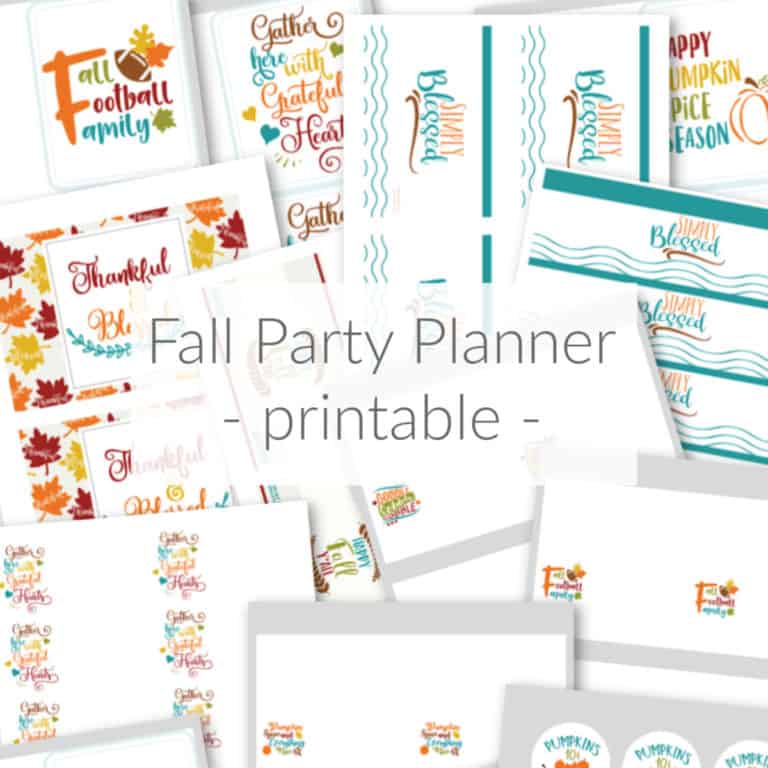 Get control over the chaos of hosting Thanksgiving or other fall parties with the printable Fall Party Planner. Binder, coordinating invites, stickers, etc DomesticDeadline.com