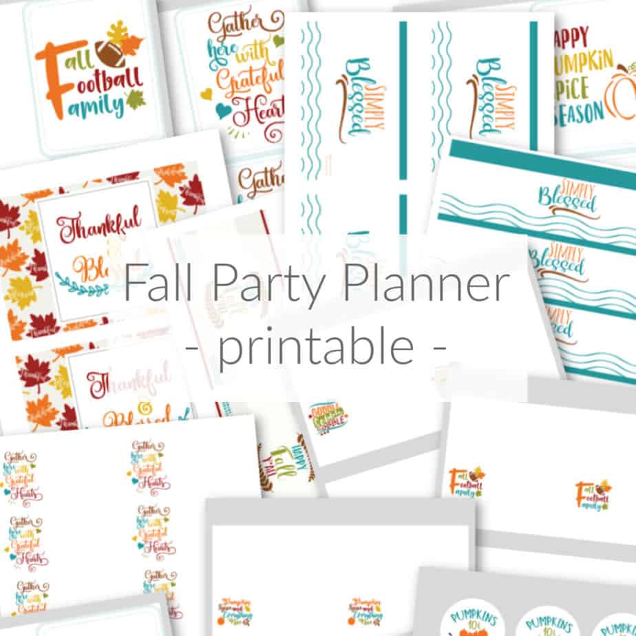 Get control over the chaos of hosting Thanksgiving or other fall parties with the printable Fall Party Planner. Binder, coordinating invites, stickers, etc DomesticDeadline.com