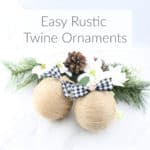 Easy Rustic Twine Ornament