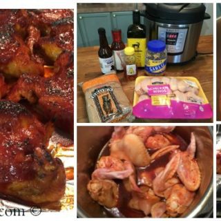Image for Instant Pot Recipes: Honey BBQ Wings made in an Electric Pressure Cooker