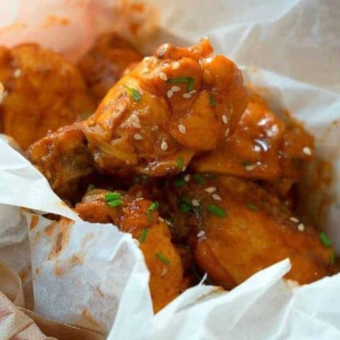 Image for 4 Ninja Foodi Chicken Wings Recipes - Fresh or Frozen Wings!