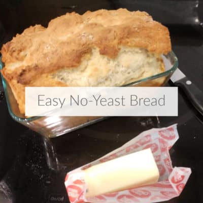 Want to make fresh bread quickly but don't have any yeast? This easy bread recipe uses ingredients you probably have on hand. Make your own beer bread. DomesticDeadline.com