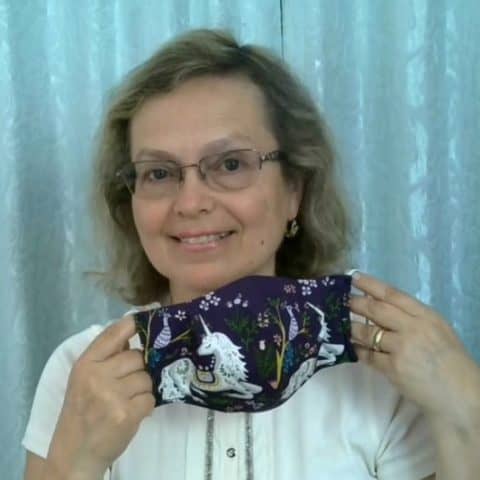 Image for How to sew a face mask from fabric plus a free printable mask pattern