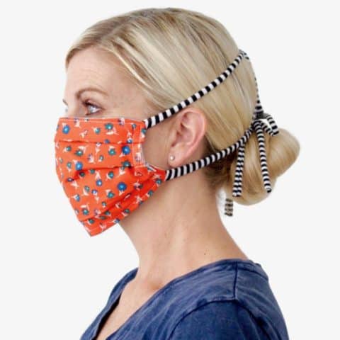 Image for Fabric Face Mask with TIES