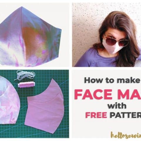 Image for Face Mask Pattern (FREE) – How to Make Diy Mouth Mask