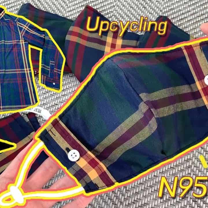Image for DIY FaceMask / Refashion Shirt→Dust Mask / Upcycling Ideas / N95 Filter / Mask Pattern (Adults&Kids)