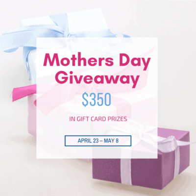 Enter for your chance at winning one of four gift cards just in time for Mother's Day. What mom doesn't love shopping with a gift card?!?! DomesticDeadline.com