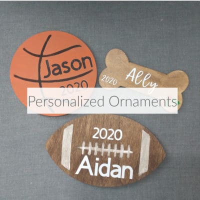 Using heat press vinyl and wooden shapes, see how I turn them into personalized ornaments for Christmas in July. Plus link up your Christmas crafts in July. DomesticDeadline.com