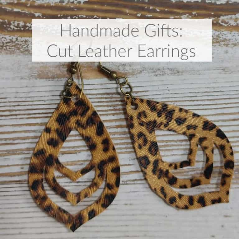 Learn how to make handmade earrings using a Cricut or even scissors. Great personalized gifts to give this holiday season. #FestiveChristmas #FestiveChristmasIdeas