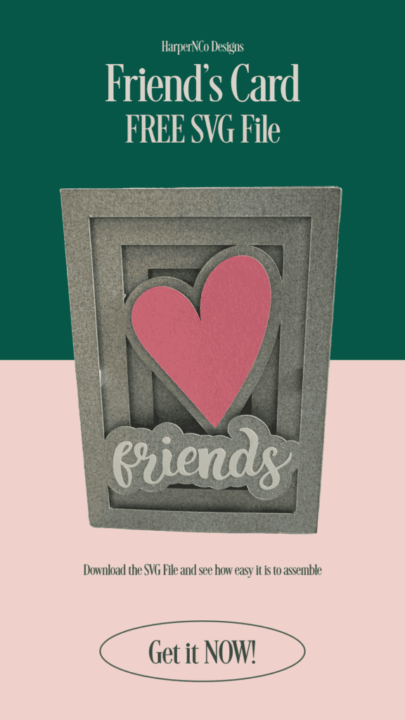 Friends 3D Shadow Box Card for Cricut, Silhouette, SVG, Cutting machine