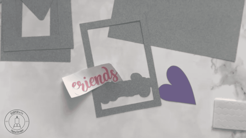 Friends 3D Shadow Box Card