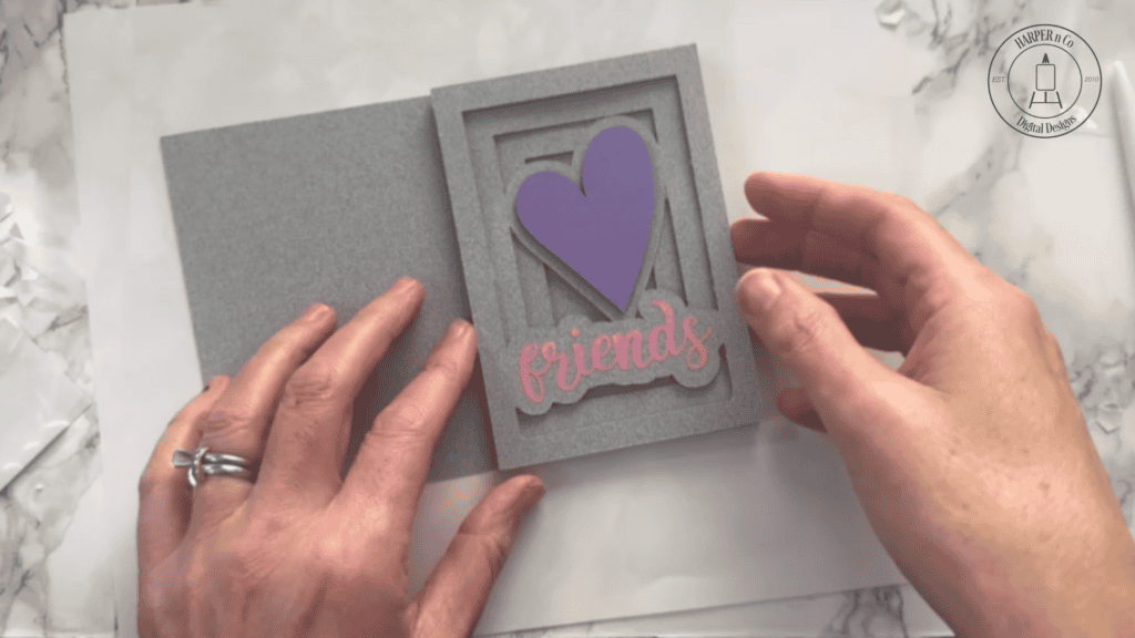 Friends 3D Shadow Box Card