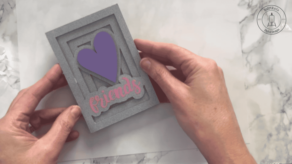 Friends 3D Shadow Box Card