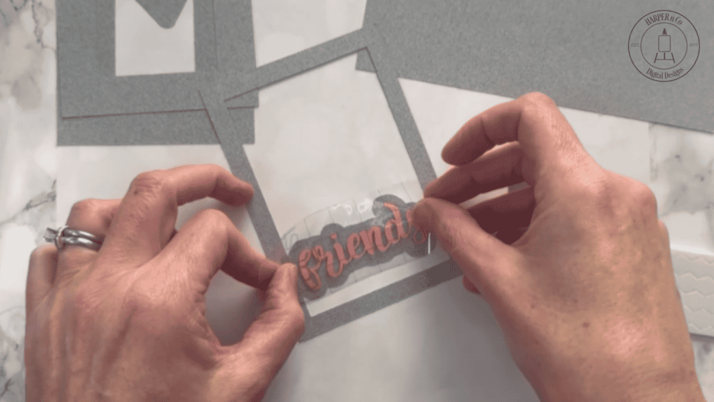 Friends 3D Shadow Box Card