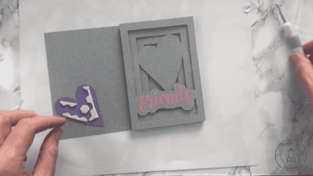 Friends 3D Shadow Box Card